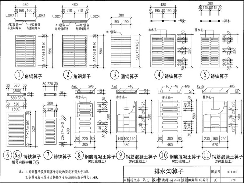 成品排水溝箅子安裝圖集